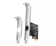 AXAGON PCEE-GRL PCIe 1x Gigabit Ethernet port RJ-45, chipset Realtek 8111L w. SP & LP - 1211983 - zdjęcie 1